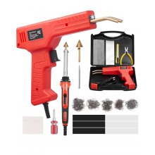 Kit de soldador de plástico de 100 W, pistola para soldar plástico y soldador, 1000 grapas y 60 varillas