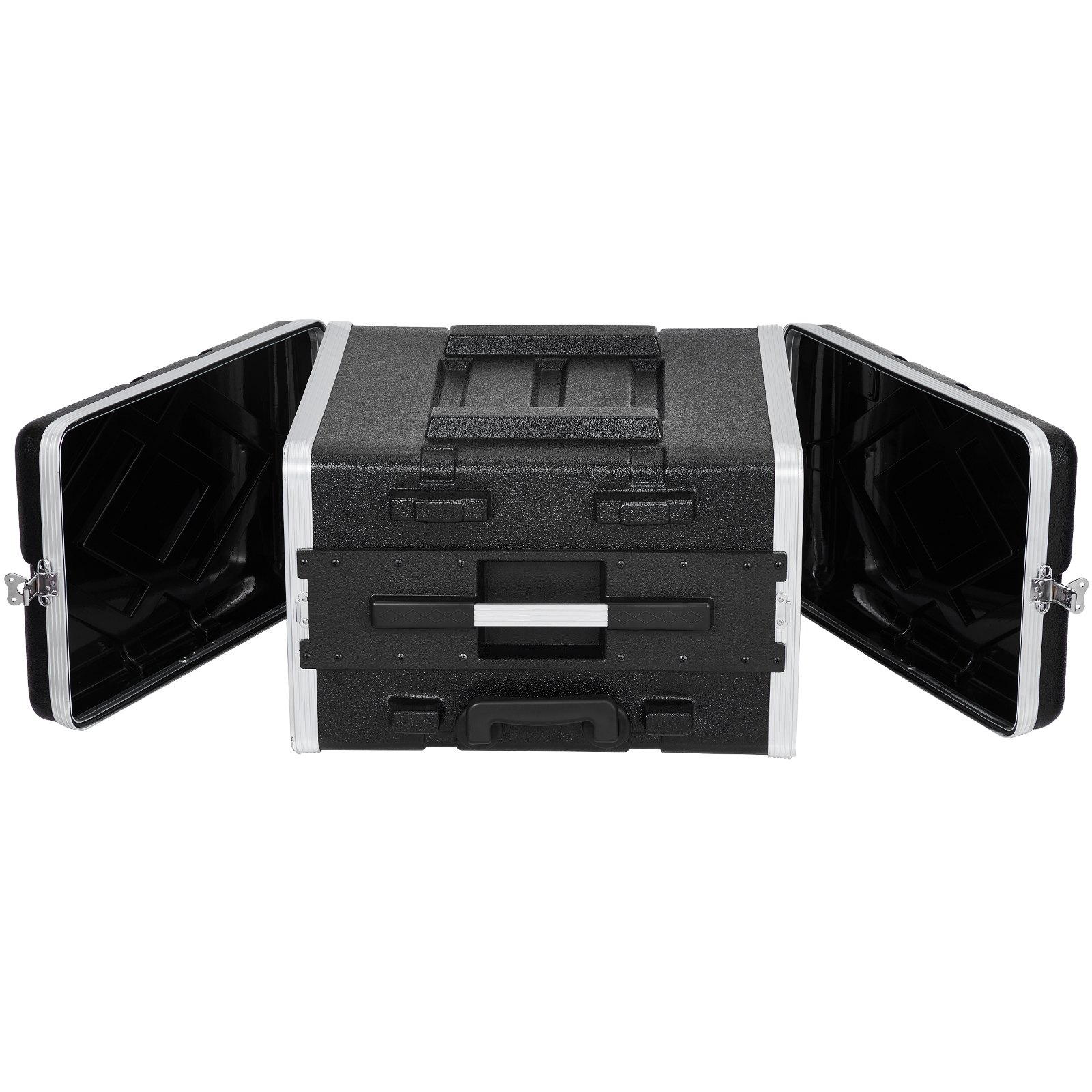 VEVOR - Caja de rack 6U, profundidad estándar de 19 pulgadas, gabinete para servidor con ruedas de ABS, cierres de mariposa resistentes y paneles frontal y posterior desmontables, para amplificadores, mezcladores y receptores de micrófono.