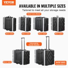 Gabinete para servidor VEVOR 8U con estructura en rack de 19 pulgadas de profundidad y asa de construcción ABS