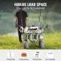VEVOR Carro de pesca de playa, capacidad de carga de 500 libras, carro de pescado y marino con cuatro ruedas grandes de 13 pulgadas, neumáticos de globo de PU para arena, carro de muelle de aluminio resistente con 6 soportes para caña para pesca, picnic