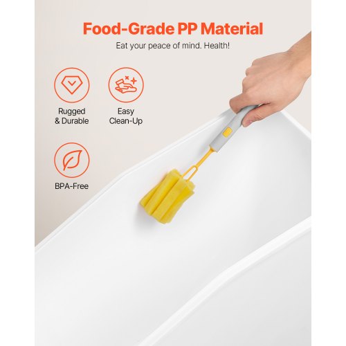 Contenedor de almacenamiento de ingredientes VEVOR, contenedor de ingredientes de estante de capacidad de 11.4 galones, contenedores de harina de 280 tazas con ruedas Contenedor de ingredientes de almacenamiento de estante comercial Prosave con tapa y contenedor de arroz para cocina Blanco