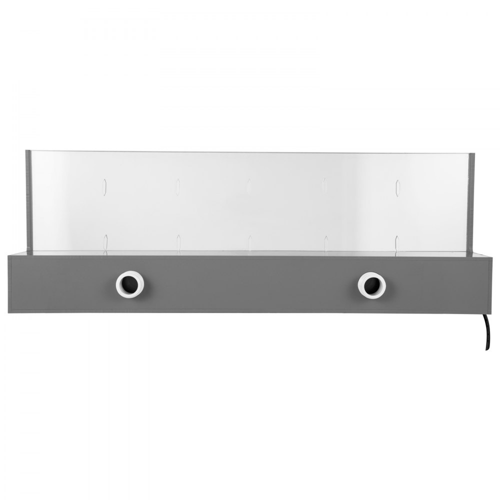 VEVOR Aliviadero de Fuente de Piscina en Cascada 23,6 x  3,2  x 8,1 pulgadas 17 Colores LED, Fuente de Cascada de Piscina Acrílico Sólido, Cascada de Piscina para Estanque de Jardín Control Remoto