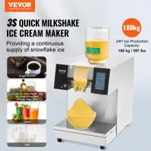 Máquina comercial de hielo en forma de copo de nieve de 397 libras/24 horas de acero inoxidable para helados