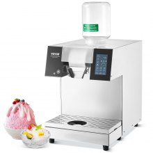 Máquina comercial de hielo en forma de copo de nieve de 397 libras/24 horas de acero inoxidable para helados