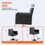 Silla de peluquería VEVOR, silla de barbero para estilistas, con bomba hidráulica de alta resistencia, giratoria 360° y reposapiés para spa, champú, carga máxima 150 kg, color negro
