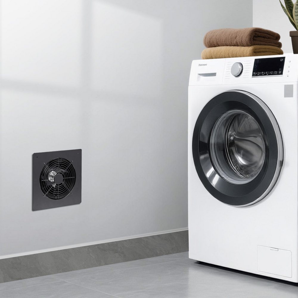 Ventilador de pared VEVOR de 6 pulgadas, 205 CFM, extractor de pared con motor de CA, silencioso, fácil instalación, ideal para baño, garaje, lavandería, trastero. Intercambiador de aire.