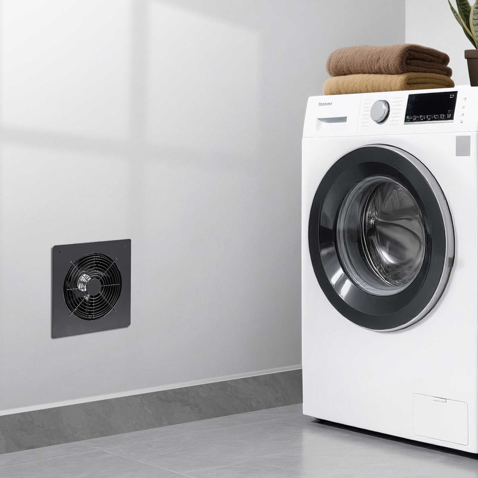 Ventilador de pared VEVOR de 6 pulgadas, 205 CFM, extractor de pared con motor de CA, silencioso, fácil instalación, ideal para baño, garaje, lavandería, trastero. Intercambiador de aire.