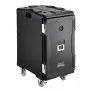 Transportador de bandejas de alimentos isotérmicos VEVOR, caja térmica de 127 cuartos para catering, transportador de cajas de alimentos de LLDPE con hebillas dobles, calentador de alimentos de carga frontal con asas, cargador trasero con ruedas para restaurantes, comedores, etc.