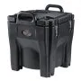 Transportador de alimentos isotérmico VEVOR, capacidad de 32 cuartos, caja térmica apilable para catering con barril de acero inoxidable, calentador de alimentos de carga superior de LLDPE con asas integradas, hebillas y base fija, para comedores de restaurantes, B