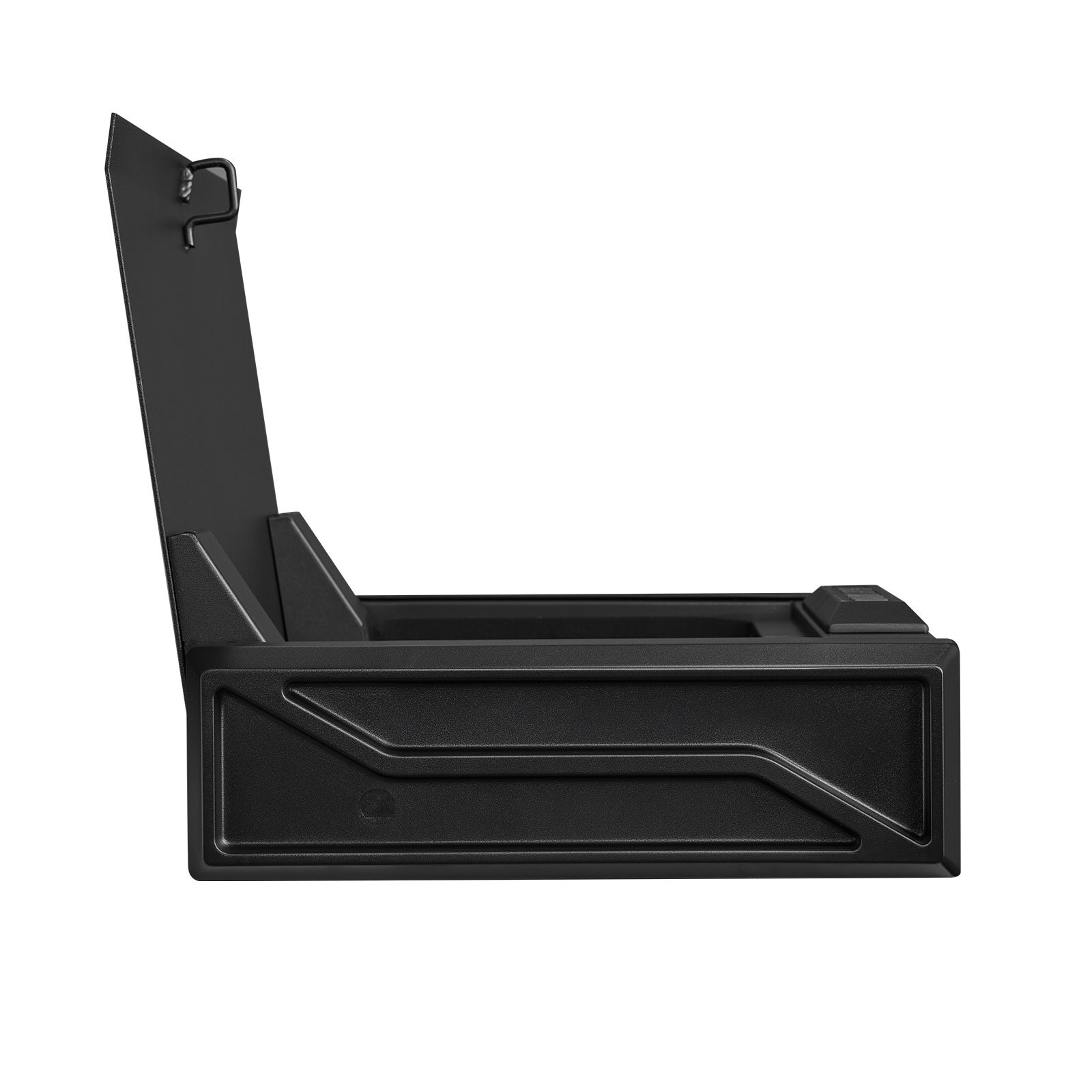 Caja fuerte para armas VEVOR, resistente, con huella dactilar, contraseña y llave, con 3 vías de acceso rápido e iluminación para 2 pistolas y 2 cargadores, ideal para mesita de noche, escritorio o coche.
