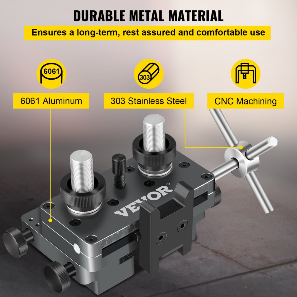 Herramienta de vista VEVOR para ajuste y mantenimiento de vista de alta precisión, herramienta de vista de aluminio, herramienta de ensamblaje de punta de vista delantera y trasera reversible para semiautomático (negro)