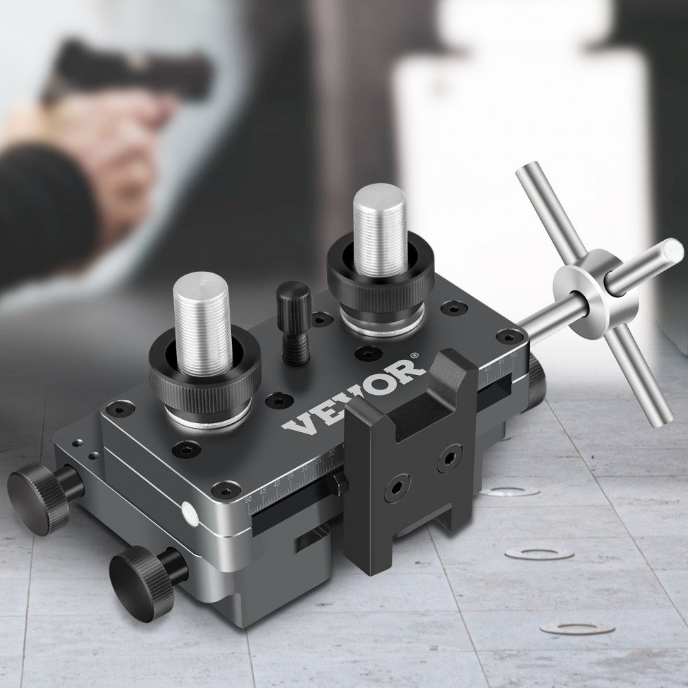 Herramienta de vista VEVOR para ajuste y mantenimiento de vista de alta precisión, herramienta de vista de aluminio, herramienta de ensamblaje de punta de vista delantera y trasera reversible para semiautomático (negro)