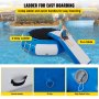 VEVOR Trampolín de Agua Capacidad 400 kg Trampolín Inflable PVC con Tobogán