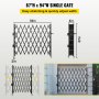 VEVOR Puerta de Seguridad Plegable Simple Acabado en Polvo 2x2,28 m con Ruedas