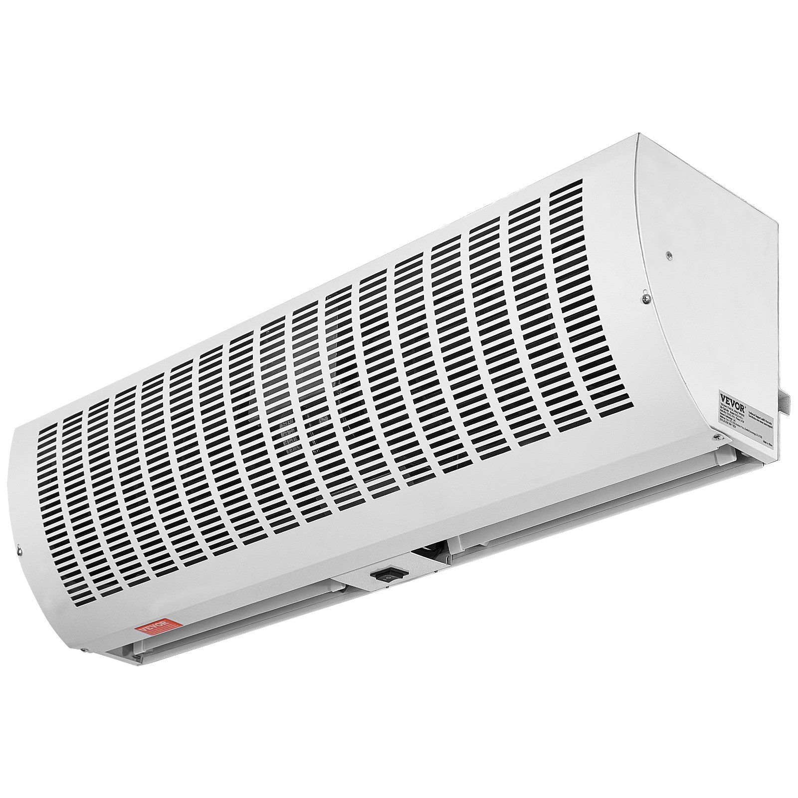 VEVOR Cortina de aire comercial para interiores de 36 pulgadas, superpotencia, 2 velocidades, 1200 CFM, cortinas de aire montadas en la pared para puertas, ventilador interior sobre puerta con interruptor de límite resistente, fácil de instalar, 110 V sin calefacción