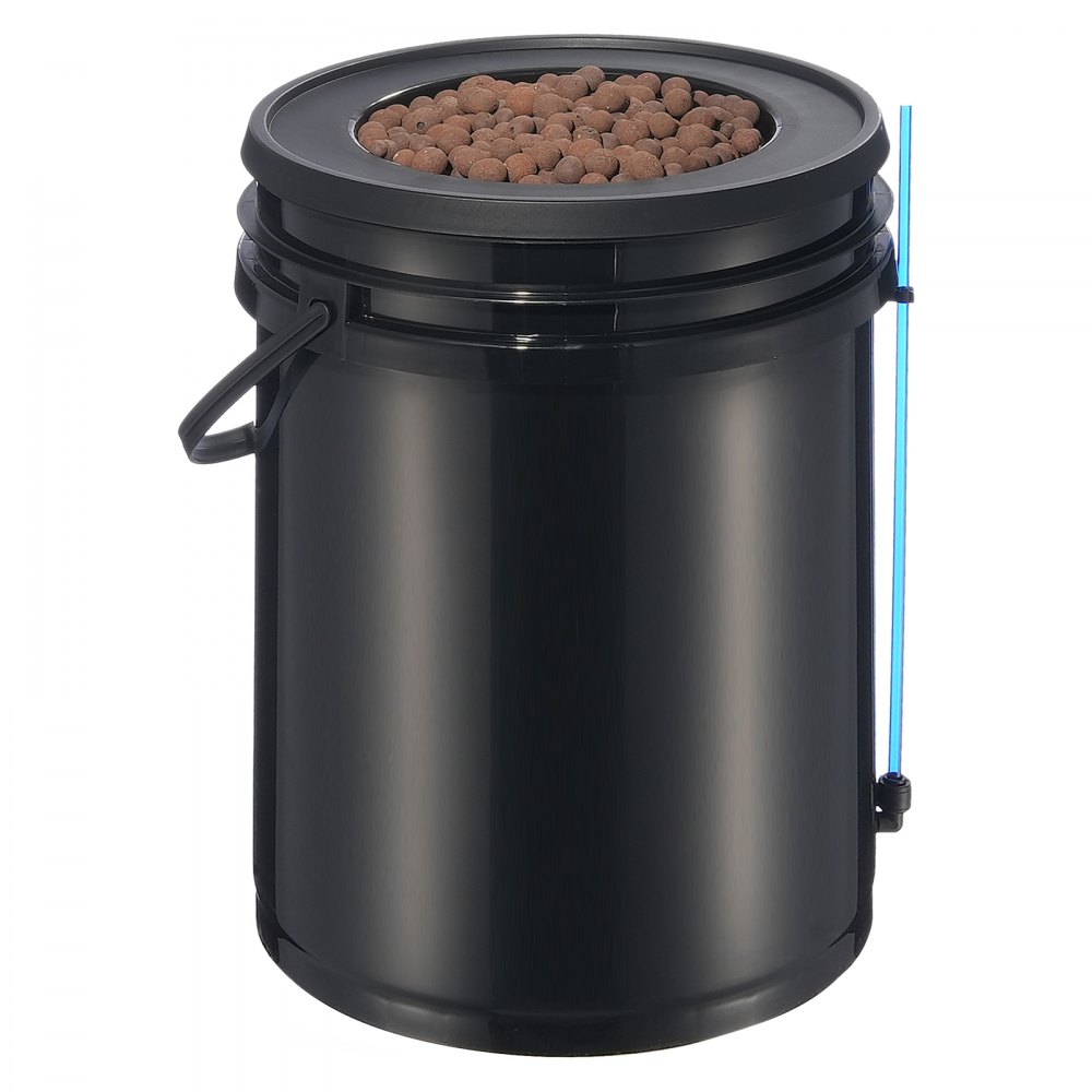Sistema de cultivo hidropónico VEVOR DWC para cultivo en aguas profundas con goteo superior, 1 balde de 5 galones