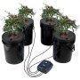 Sistema hidropónico VEVOR con 4 cubos y accesorios para un crecimiento eficiente de las plantas.