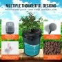 Sistema hidropónico VEVOR DWC, 5 galones, 8 cubos, cubo de cultivo de agua profunda, kit de cultivo hidropónico con bomba, piedra de aire y dispositivo de nivel de agua, para verduras de hoja interior/exterior