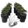 Sistema hidropónico VEVOR DWC, 5 galones, 8 cubos, cubo de cultivo de agua profunda, kit de cultivo hidropónico con bomba, piedra de aire y dispositivo de nivel de agua, para verduras de hoja interior/exterior