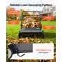 VEVOR Barredora de Césped 198 L Cortacésped Manual con Bolsa recolectora Ancho de Barrido 66 cm Cepillo Giratorio Altura Ajustable Ruedas 25,4 cm para Césped Hojas de Jardín Escombros Secos