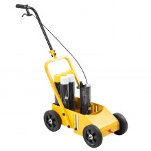 Máquina de marcado de líneas de 24 x 13 x 35,4 pulgadas Máquina de marcado de líneas de 4 ruedas amarilla