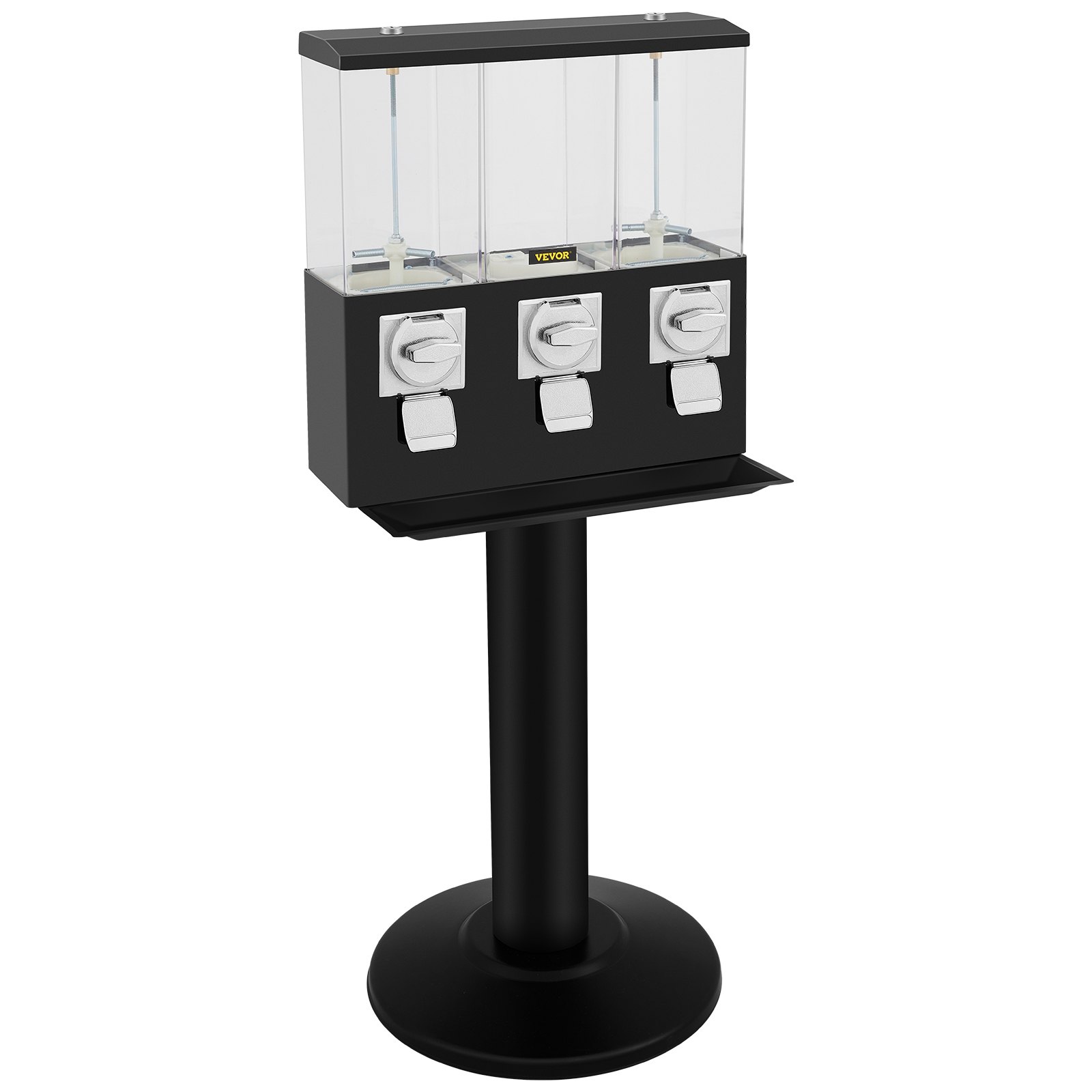 VEVOR Triple Gumball Bank Candy Ball Máquina expendedora 350pcs gomas 45Lbs Capacidad