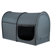 VEVOR Tienda de campaña con 4 puertas, transpirable, opaca y ligera, con postes de fibra de 7 mm