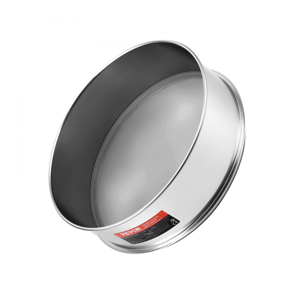 VEVOR Tamiz de Harina Malla 40 Colador de Malla Fina 32cm Acero Inoxidable 304 de Grado Alimenticio para Pastelería 5 Tamaños de Orificios de Malla para Frijoles Mungo, Arroz, Harina, Polvo de Perlas