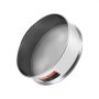VEVOR Flour Sieve Fine Mesh, 40 Mesh Flour Sifter, 304 Stainless Steel Fine Mesh Sifter Food-grade, Dia. 12.6" Fine Mesh Strainers for Baking, 5 Sizes Mesh hole for Mungbean, Rice, Flour, Pearl Powder