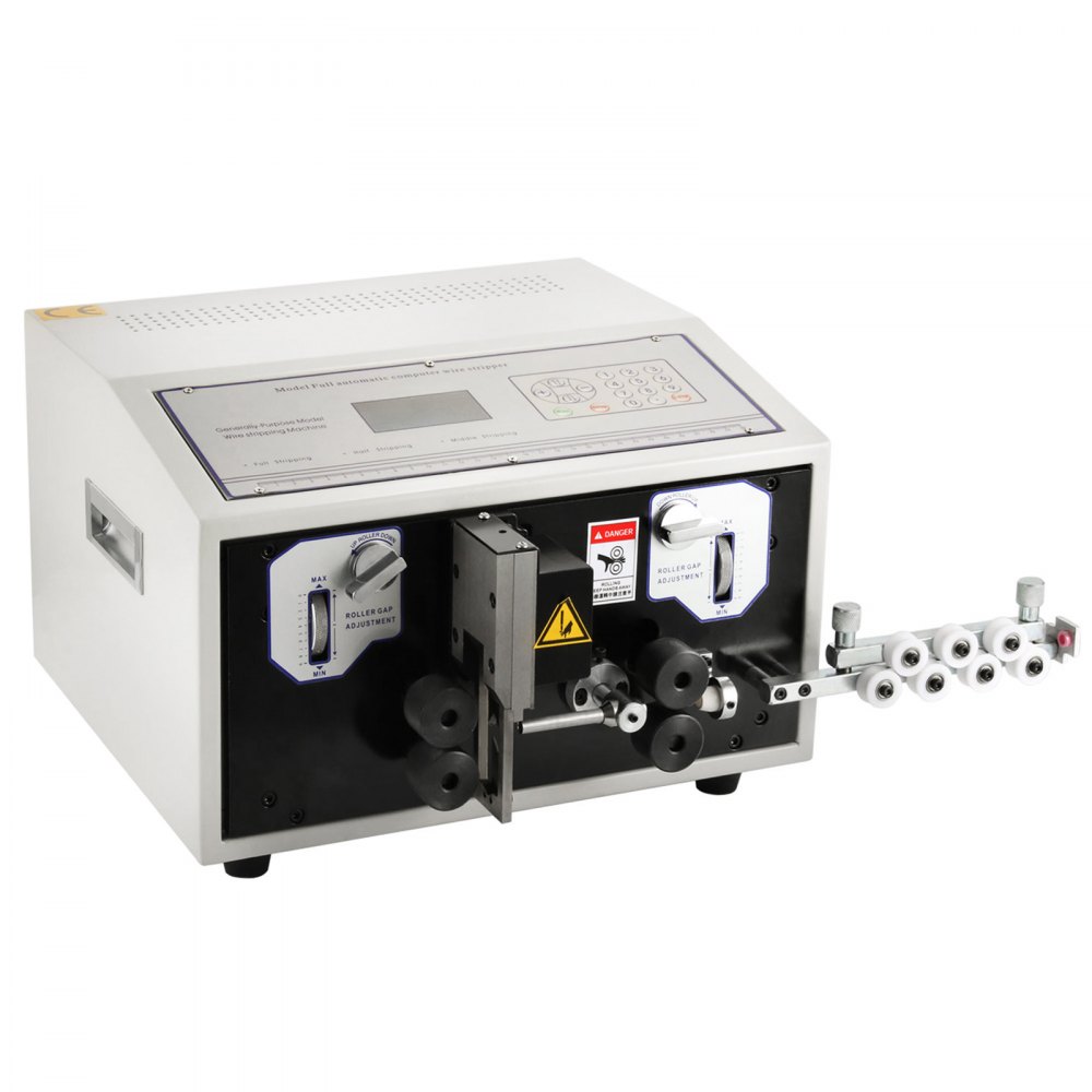 VEVOR SWT508-E Máquina peladora y peladora de corte de cables por computadora 0.1-8 mm² Pelacables automático Pelacables de 1-9999 mm de longitud de corte Máquina peladora de cables