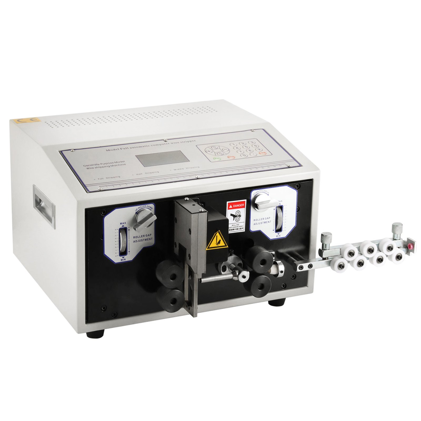 VEVOR SWT508-E Máquina peladora y peladora de corte de cables por computadora 0.1-8 mm² Pelacables automático Pelacables de 1-9999 mm de longitud de corte Máquina peladora de cables
