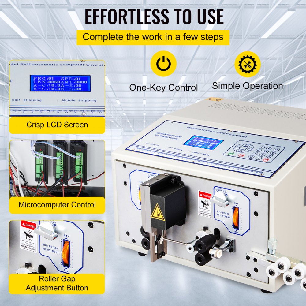 VEVOR Máquina Pelacables Eléctrica Máquina peladora de pelado de cables Pelacables automático de desecho 0.1-4.5 mm