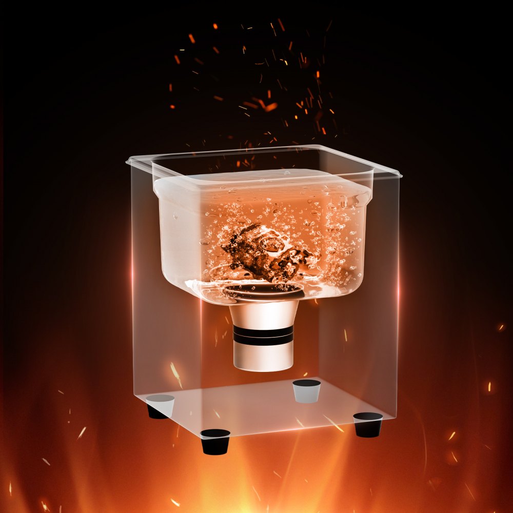 Limpiador ultrasónico VEVOR, máquina de limpieza profesional de 1,3 L y 60 W con temporizador y calentador, limpiador ultrasónico digital de 40 kHz con cesta para relojes, cristales, retenedores de joyas, piezas industriales y herramientas.