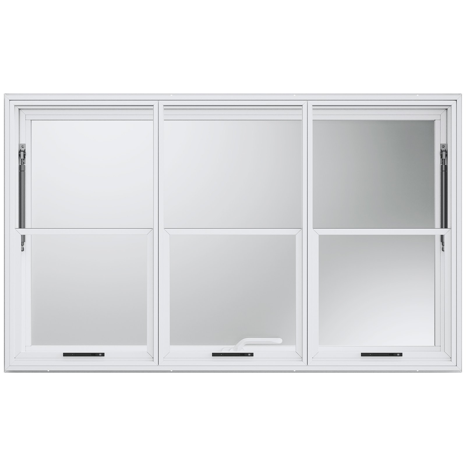 Ventana de concesión VEVOR de 152 x 91 cm, de aleación de aluminio, para servicio de food trucks, con ventanas de elevación vertical, puerta abatible y gancho de arrastre, con una inclinación de hasta 28 °C para food trucks y remolques de concesión.