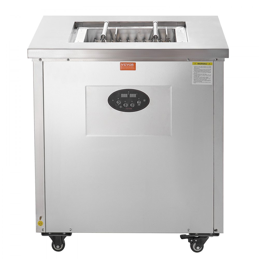 Máquina comercial para hacer paletas VEVOR, juego de moldes individuales - 40 piezas, máquina para hacer paletas de acero inoxidable, máquina para hacer palitos de hielo para bares, cafeterías y tiendas de té con leche