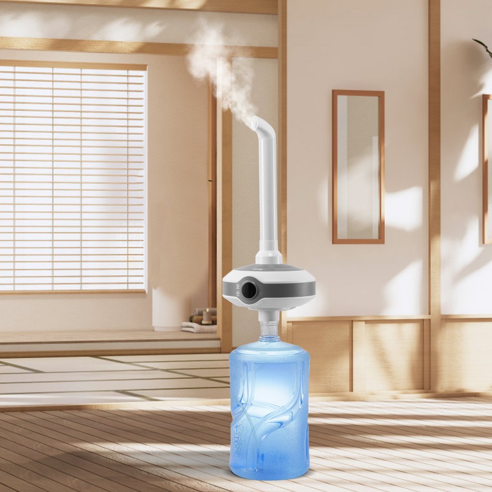 Humidificador VEVOR para habitaciones grandes de 119,5 m² (1291,7 pies cuadrados), humidificador industrial y comercial, salida de 560 ml/h, apagado automático, humidificador ultrasónico de vapor frío para el hogar, invernaderos, plantaciones de interior, almacenes y oficinas.