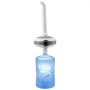 Humidificador VEVOR en botella de agua azul con boquilla larga y panel de control gris simple