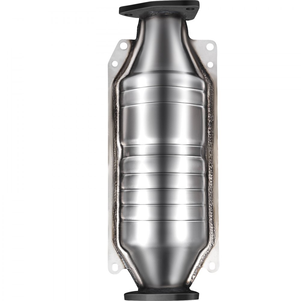 Convertidor catalítico VEVOR para Honda Accord en acero plata con bridas de montaje.