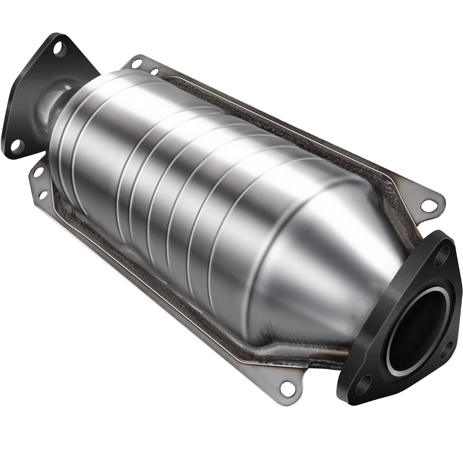 Convertidor catalítico VEVOR para Honda Accord, diseño cilíndrico de metal con bridas de montaje