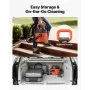 VEVOR Shop Vac, aspiradora de taller en seco de 2.6 galones, portátil de 2.5 HP con potencia máxima de entrada de 800 W, varias boquillas, manguera de 1.25 pulgadas de diámetro x 4 pies, cable de 9.2 pies para el hogar, garaje, obra, taller, color negro y naranja