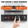 VEVOR Mini máquina holandesa para hacer panqueques, 25 piezas, 43 mm de diámetro, parrilla eléctrica comercial para poffertjes, 1700 W, acero inoxidable antiadherente, control de temperatura y tiempo, para cocina casera y restaurante