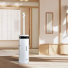 VEVOR Humidificador para el hogar habitación grande, humidificador comercial para toda la casa 1291.7 pies cuadrados, tanque de agua de 16 L y luz nocturna y temporizador de 12 horas y apagado automático, invernadero, tubo de rama comercial con boquilla de 360°