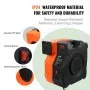 Soplador inflable VEVOR, 1100 W, 1,5 y 1,7 HP, soplador de casa de rebote, soplador de aire comercial para inflables, ventilador eléctrico de castillo hinchable de 3100 RPM, perfecto para casa de rebote, toboganes de agua, listado