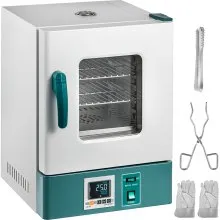 VEVOR Incubadora de laboratorio 20L Incubadora de bacterias RT-65 ℃ Incubadora digital científica PID Control de temperatura Incubadora de laboratorio microbiológico para cultivo bacteriano Germinació