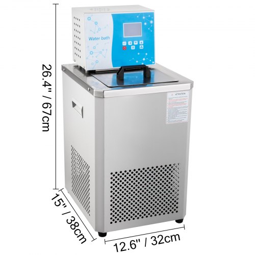 VEVOR Laboratorio Chiller Circulator 6L Chiller Lab Refrigeración a baja temperatura Líquido Circulador Bomba Chiller Lab Recirculación Chiller Baño de agua Recirculación Refrigeración por agua Chiller para laboratorio