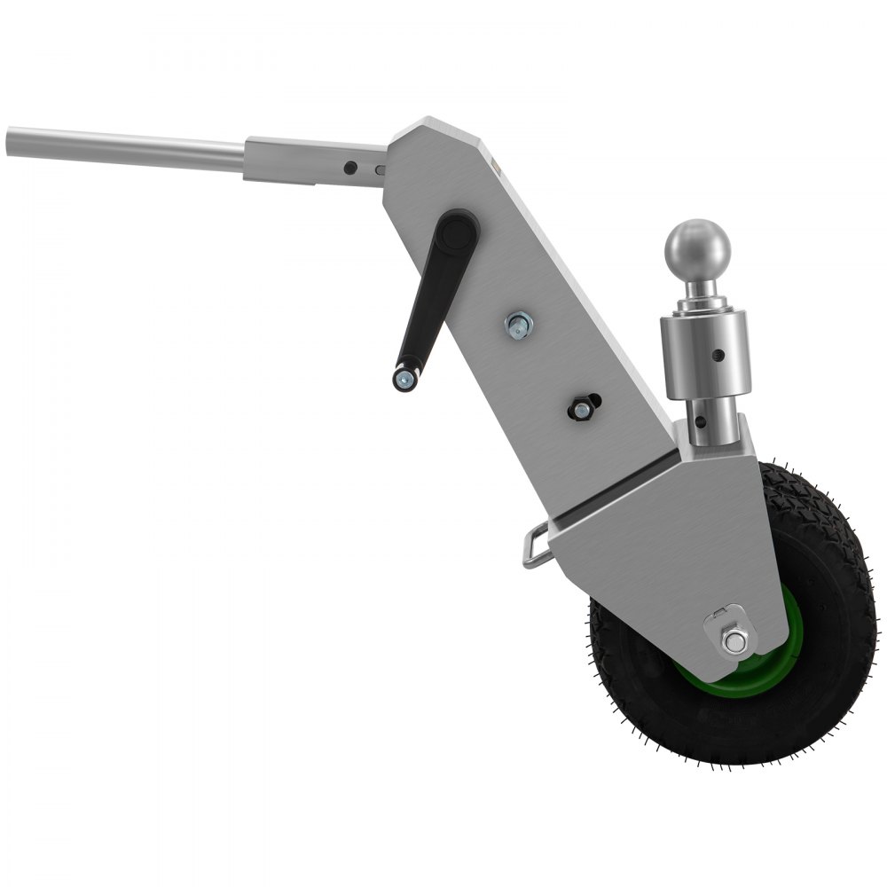 VEVOR Plataforma para Remolque Manual, Capacidad de Remolque de 10000 Libras, con Bola de 2,1 Pulgadas y Ruedas de 10,63 Pulgadas, Altura Ajustable, Resistente, para Automóviles, Vehículos Recreativos