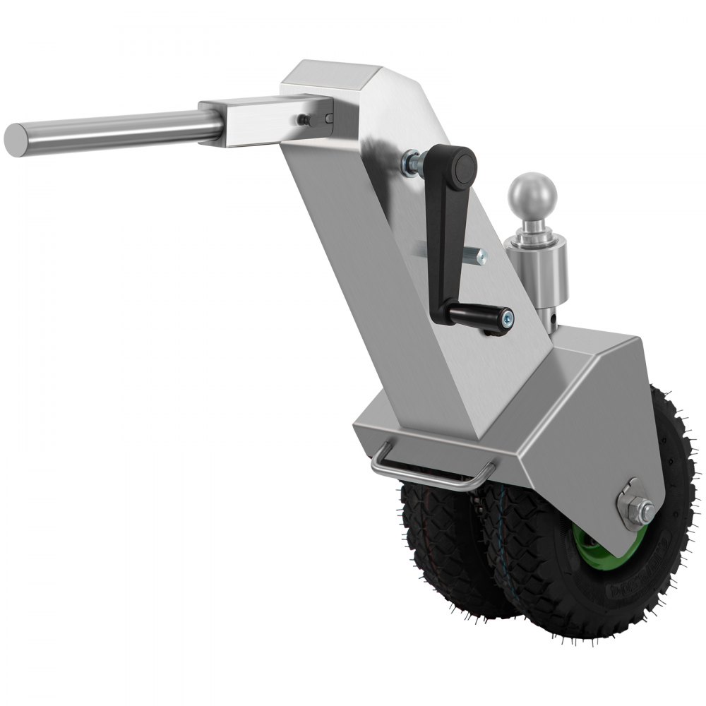 VEVOR Plataforma para Remolque Manual, Capacidad de Remolque de 10000 Libras, con Bola de 2,1 Pulgadas y Ruedas de 10,63 Pulgadas, Altura Ajustable, Resistente, para Automóviles, Vehículos Recreativos