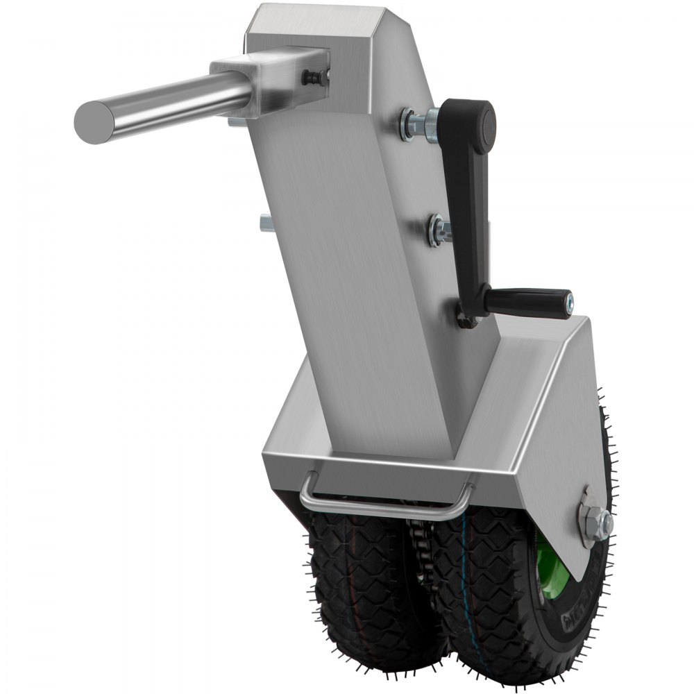 VEVOR Plataforma para Remolque Manual, Capacidad de Remolque de 10000 Libras, con Bola de 2,1 Pulgadas y Ruedas de 10,63 Pulgadas, Altura Ajustable, Resistente, para Automóviles, Vehículos Recreativos