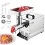 Picadora de carne VEVOR, 13 lb/min de capacidad, eléctrica, con cuchilla y placa de molienda, para embutir, de acero inoxidable, para cocina, restaurante, carnicería.