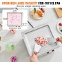 VEVOR Máquina para hacer rollos de helado frito, sartén para helado salteado de 11" x 9,5", máquina para hacer helados enrollados de acero inoxidable con compresor y 2 raspadores, para hacer helado, yogur congelado, rollos de helado